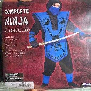 Ninja Boys Size Small 4-6 Costume